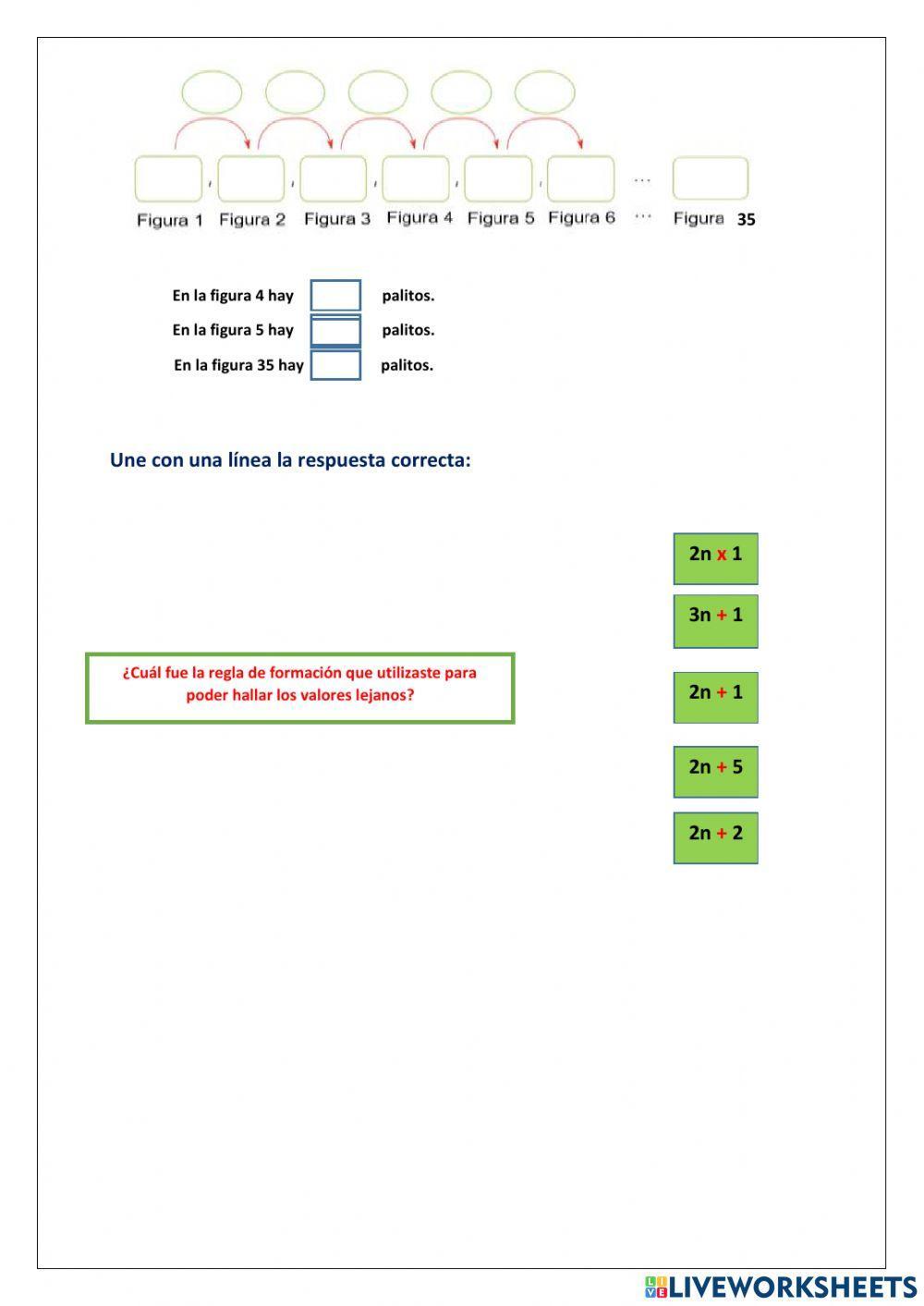 Patrones geométricos y numéricos