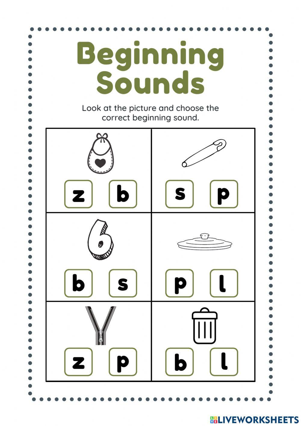 Phonics 3: Beginning Sound 4