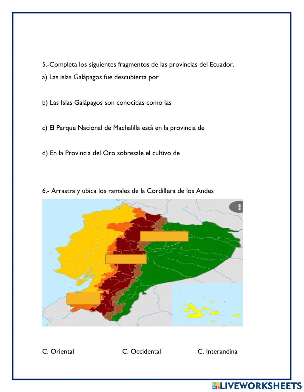 Provincias del Ecuador