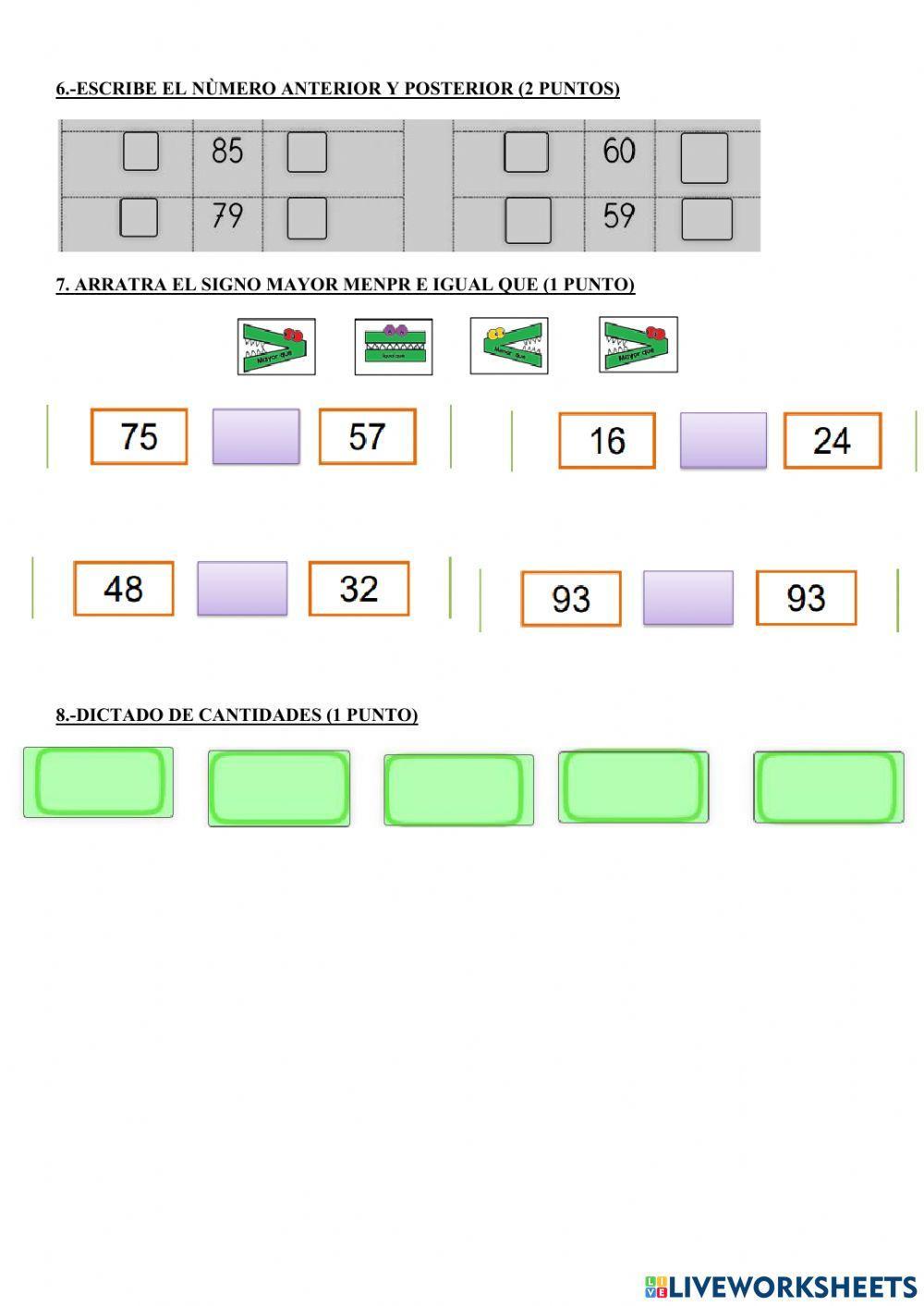 Evaluación de Matemáticas