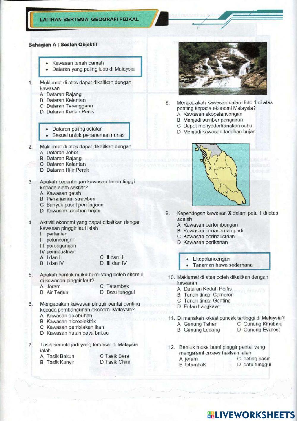 Quiz tema geografi fizikal t1