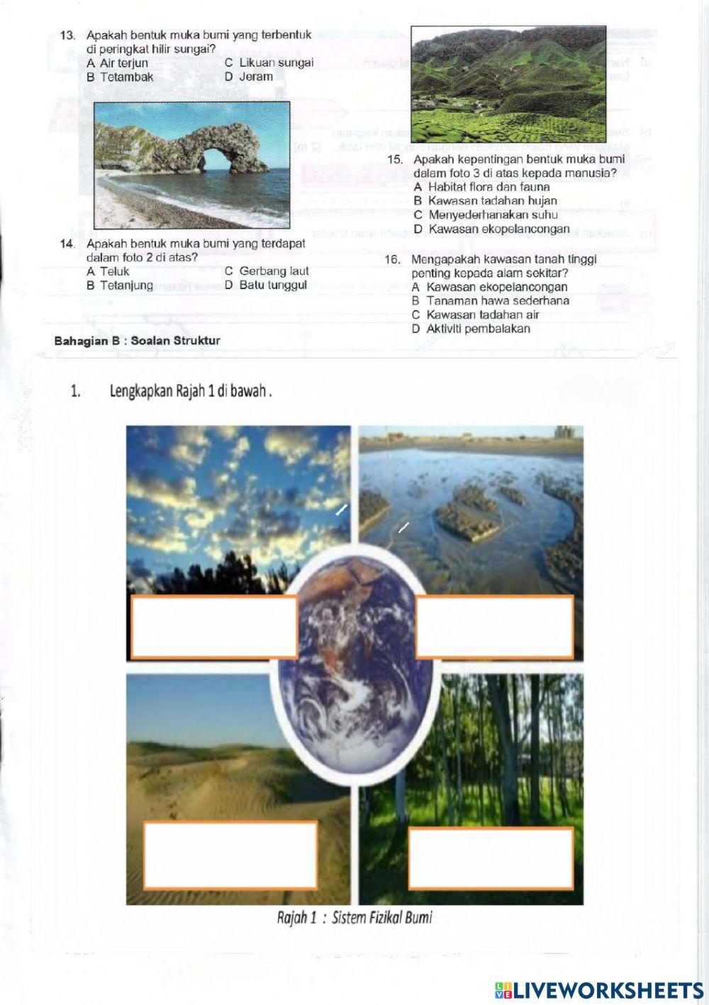 Quiz tema geografi fizikal t1