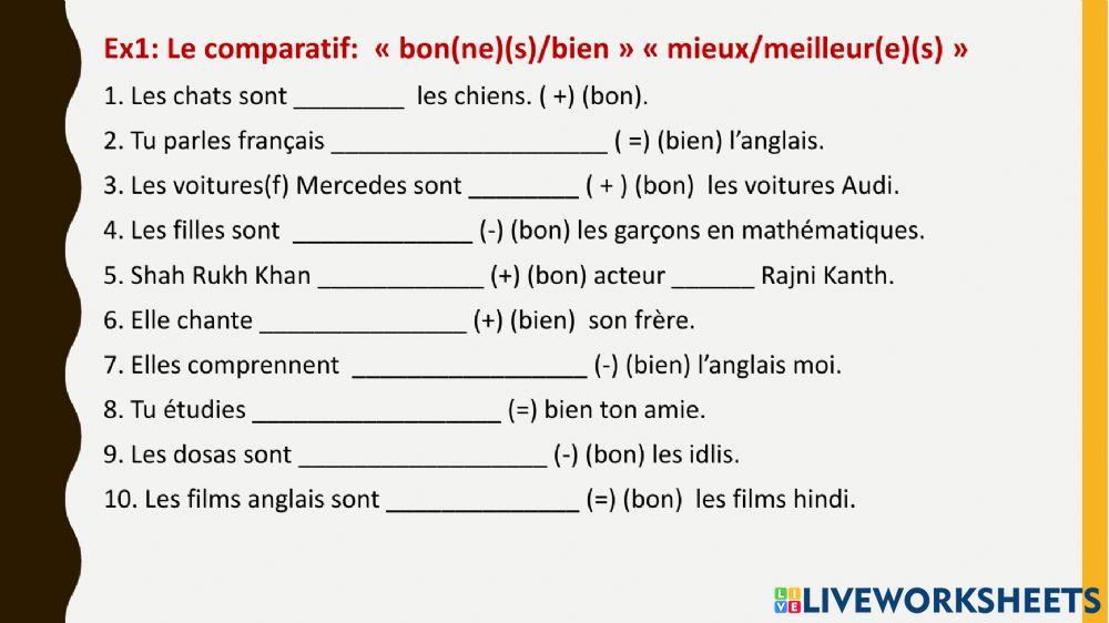 Comparatif Revision 1