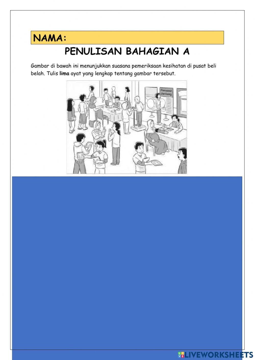 Penulisan bahagian a