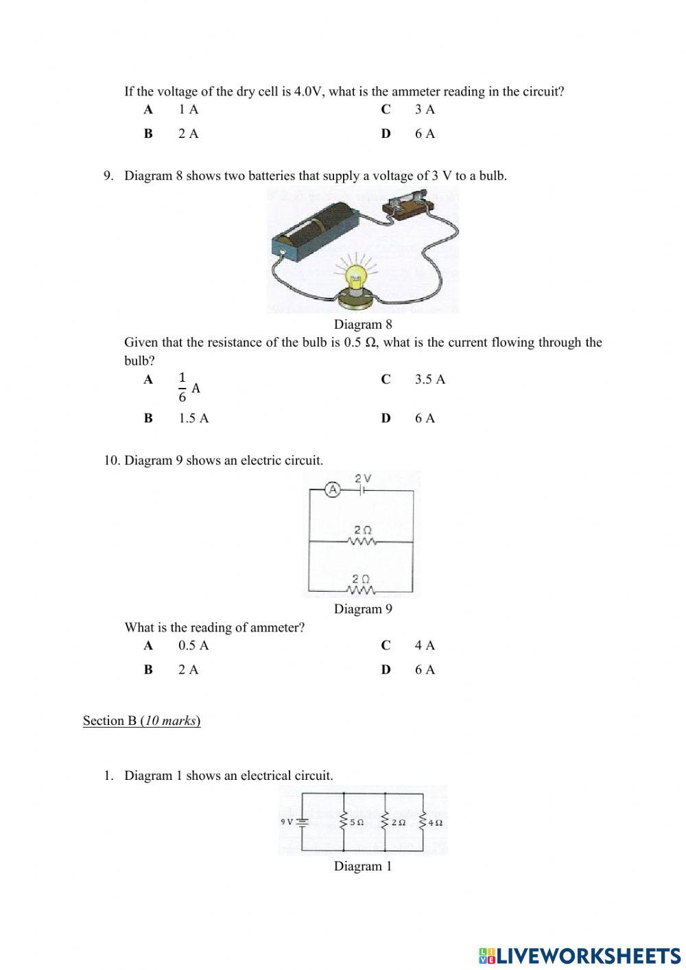 Form 2 science electricity and magnetism 15 july thursday