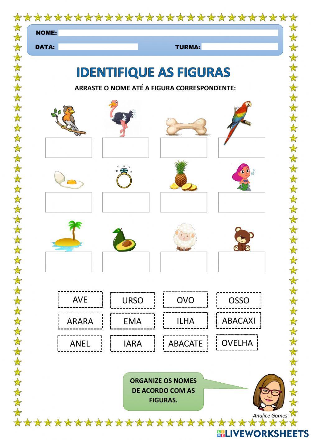 Identifique as Figuras