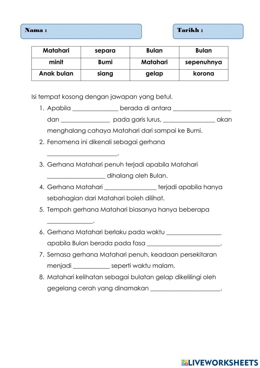 Gerhana matahari Gerhana matahari