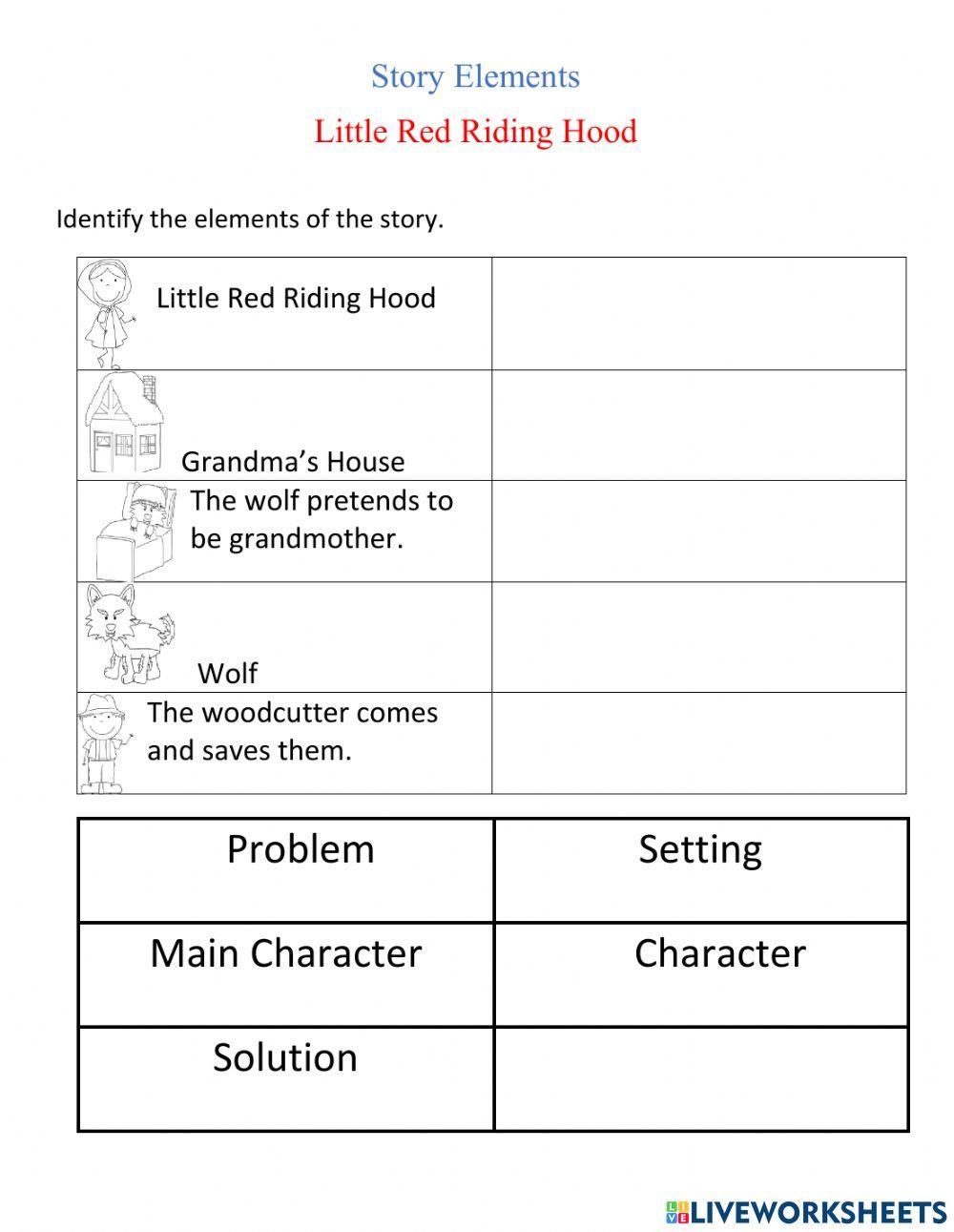 Little Red Riding Hood Story Elements