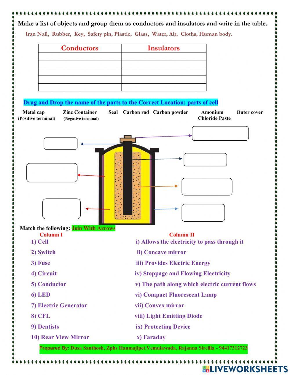 Simple Electric circuit  Light, Shadow