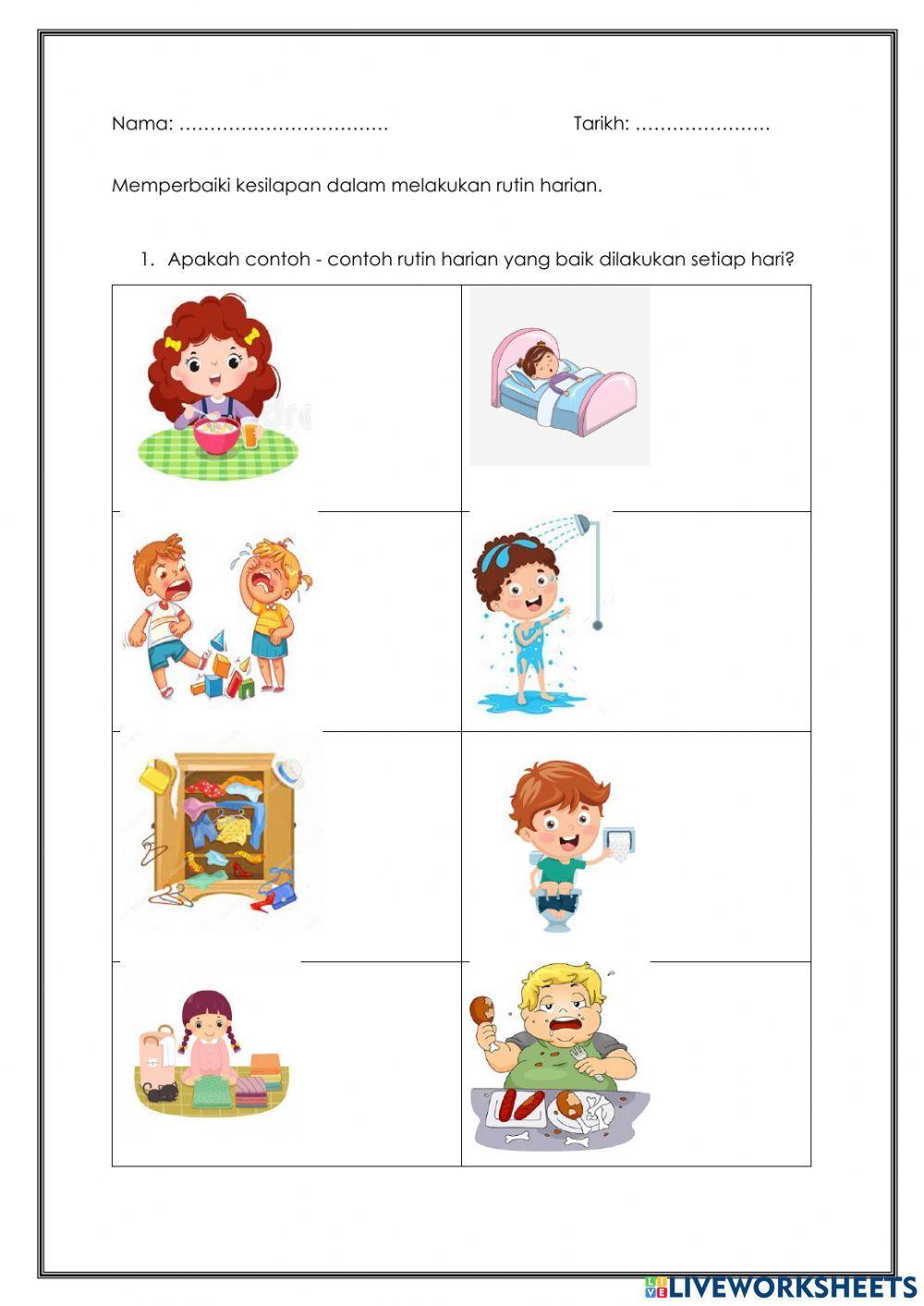Memperbaiki kesilapan dalam rutin harian Memperbaiki kesilapan dalam rutin harian