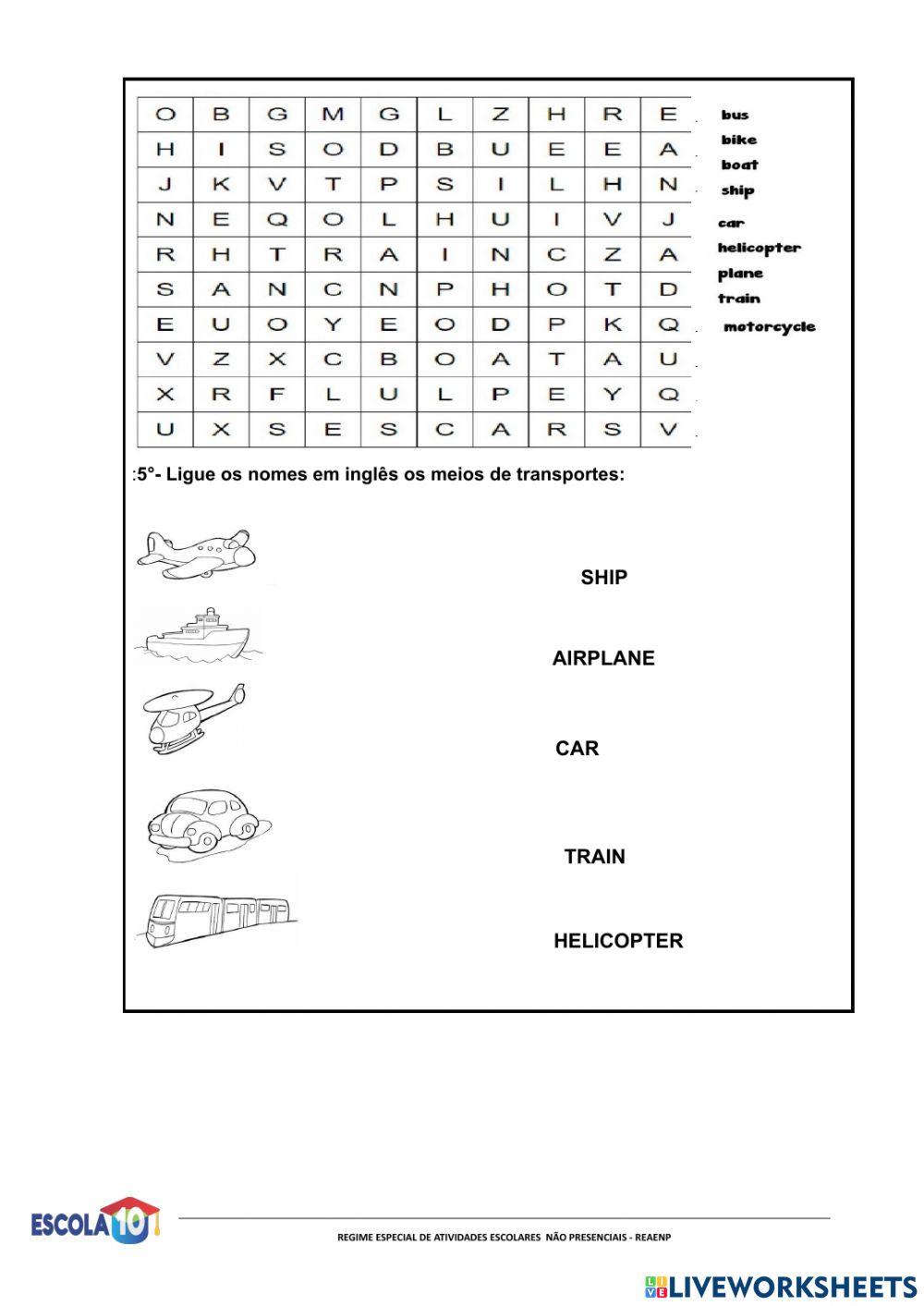 Roteiro de Inglês -ANAIAS -6° ano -6 quinzena