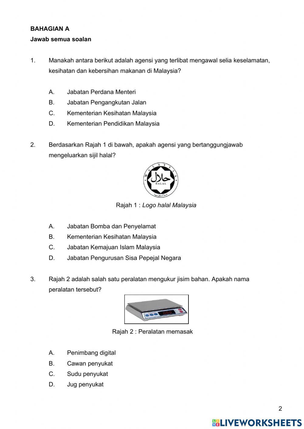 Penilaian Pengetahuan (Bater dan Doh) - KVS Pembuatan Pastri