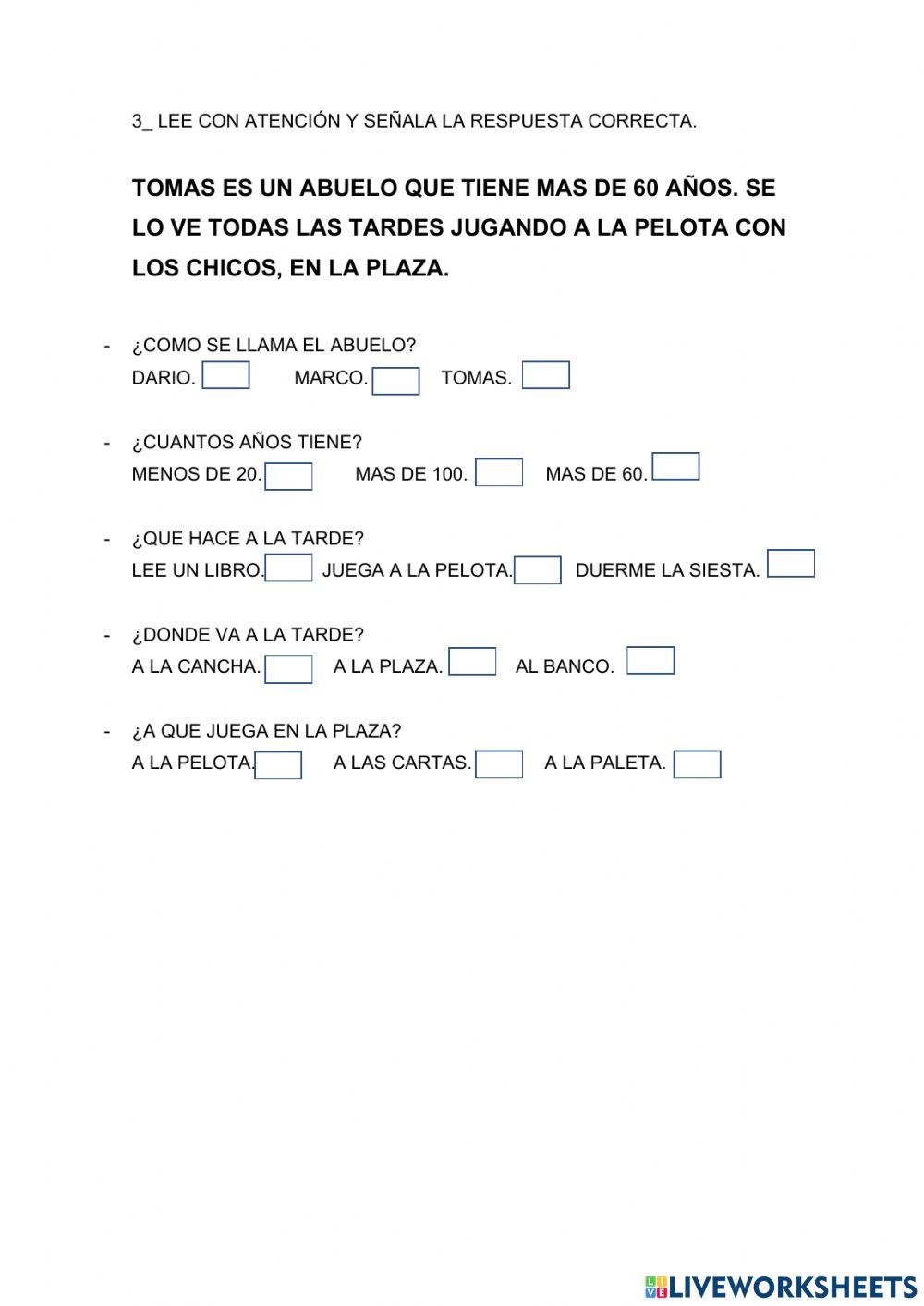 Comprensión lectora