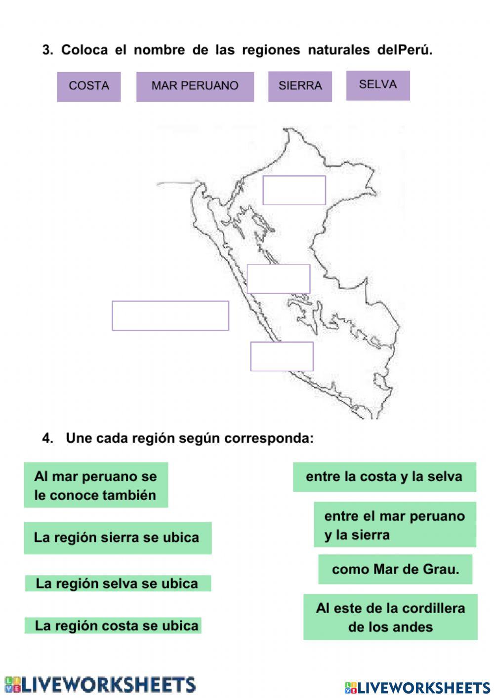 las regiones del peru