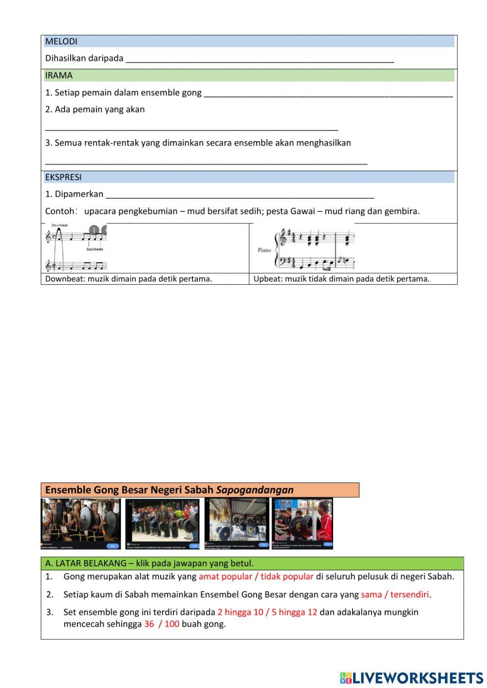P Muzik Tingkatan 3 Ensembel Gong Besar