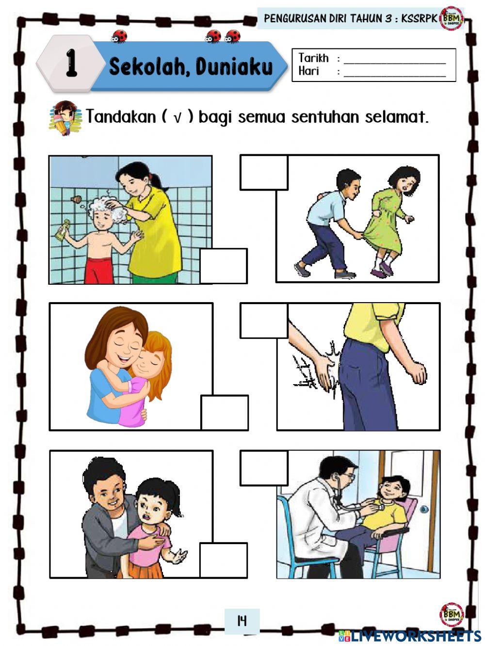 Sentuhan selamat dan sentuhan tidak selamat 3