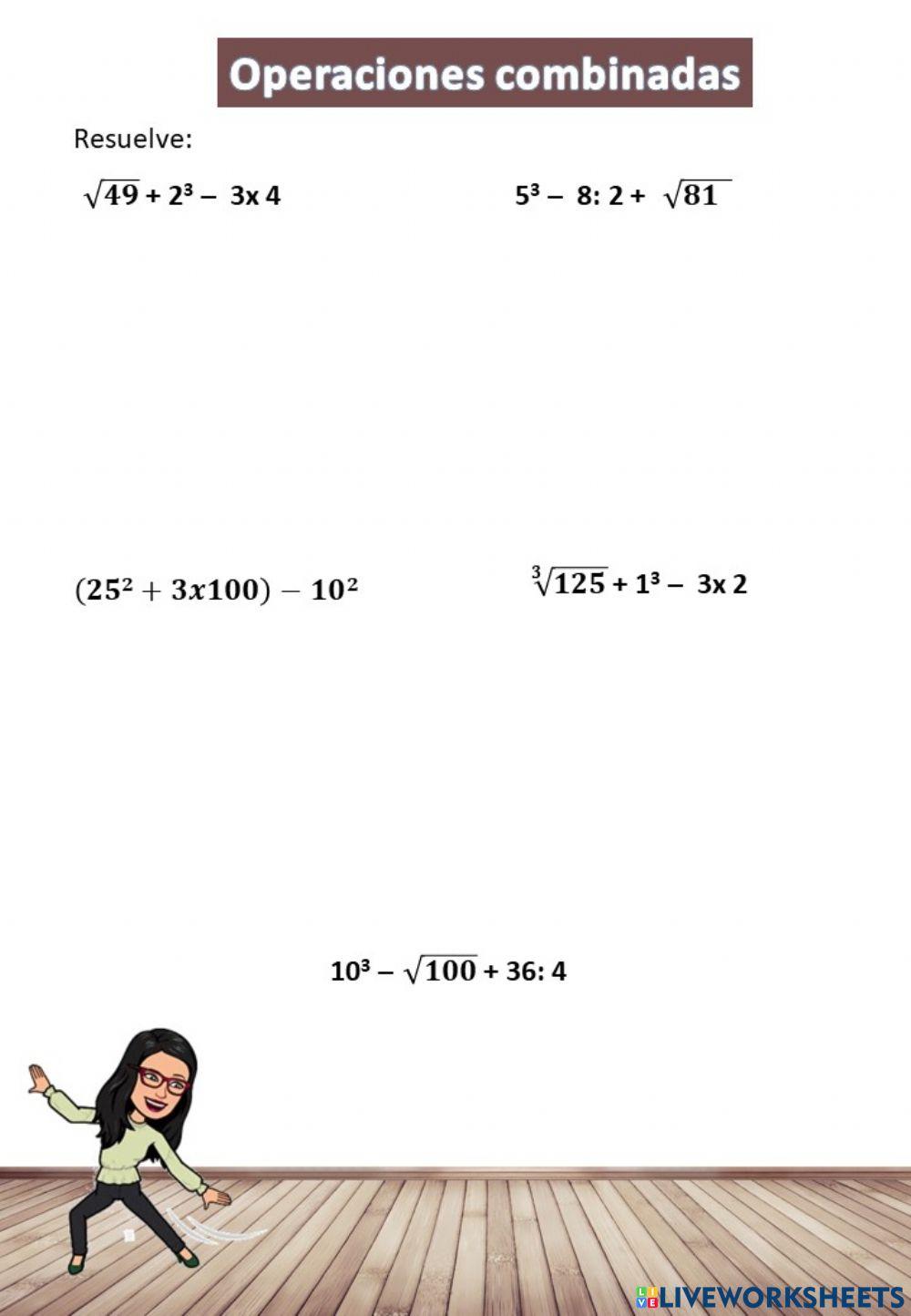 Operaciones combinadas1