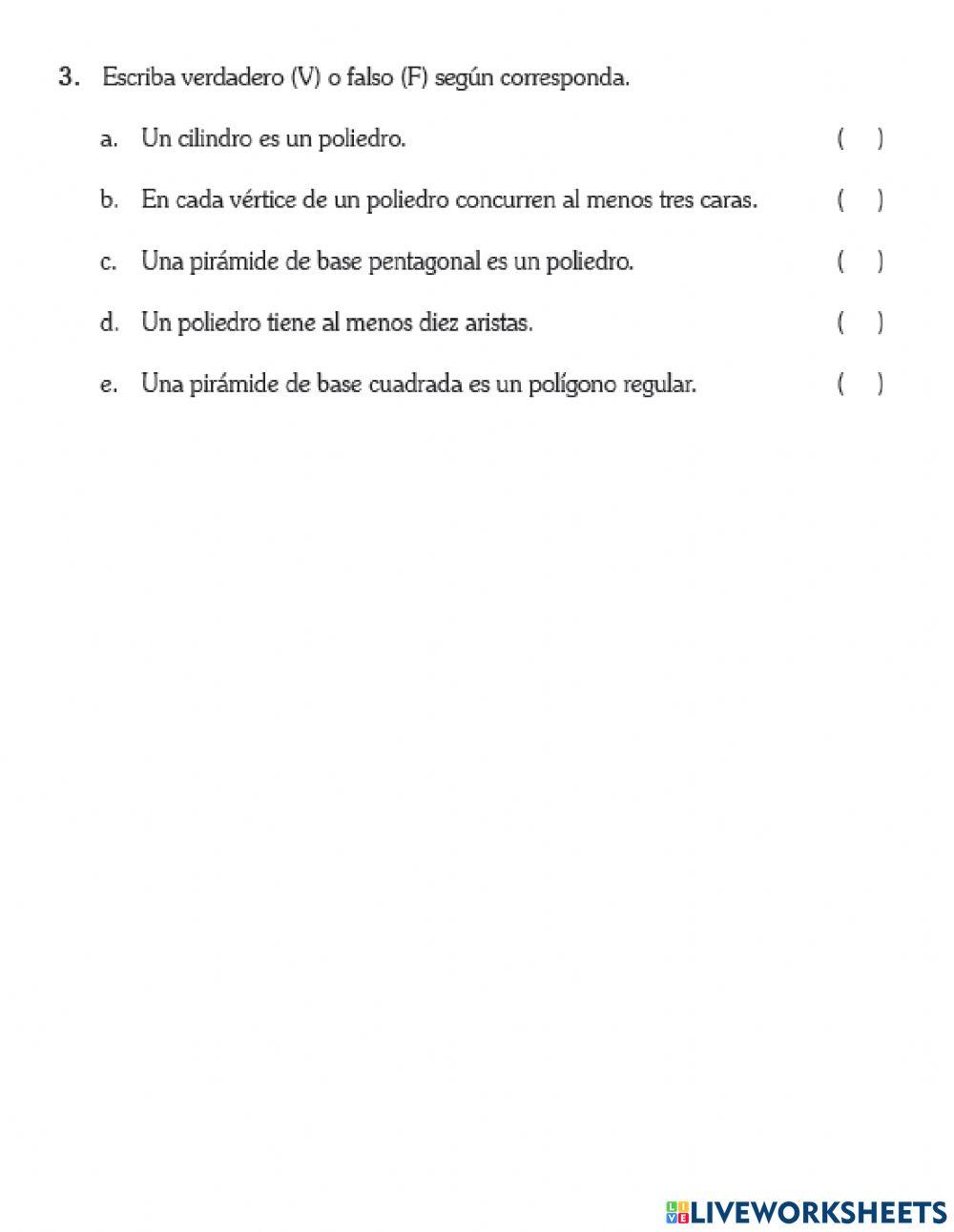 Evaluación de geometría