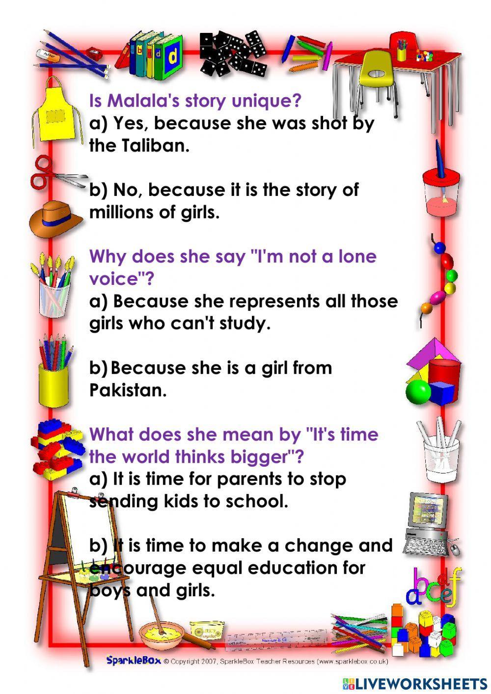 Malala's Inspirational Speech