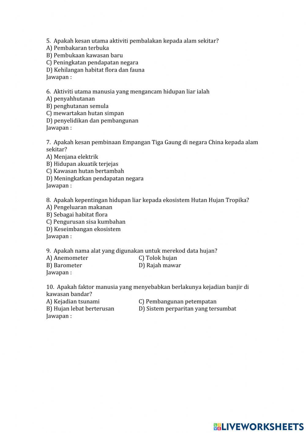 Geografi Tingkatan 5