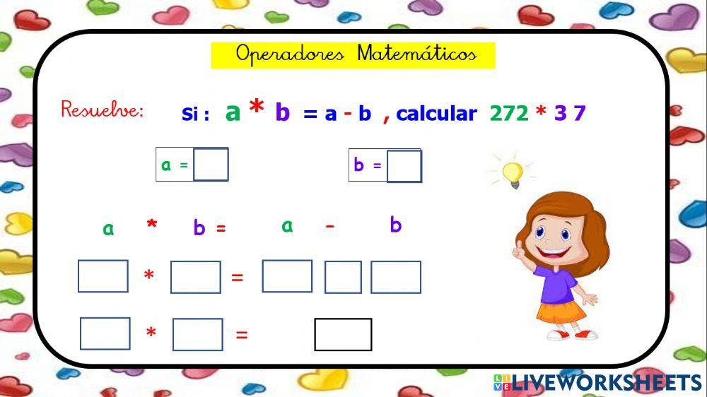 Operadores matemáticos