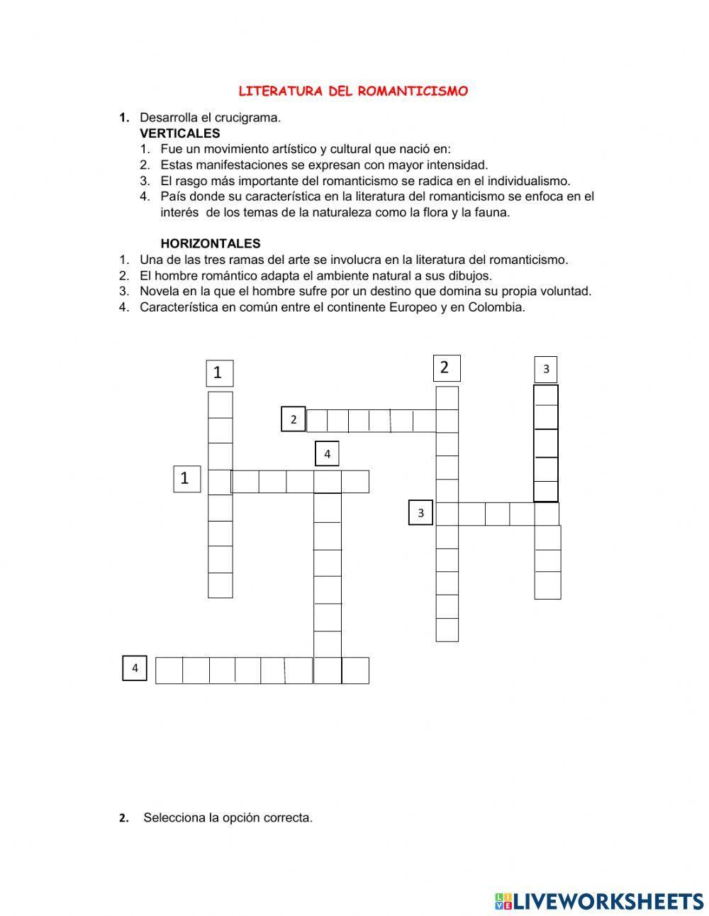 La literatura del Romanticismo