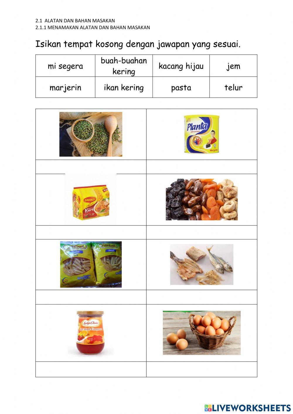 Bahan masakan kering