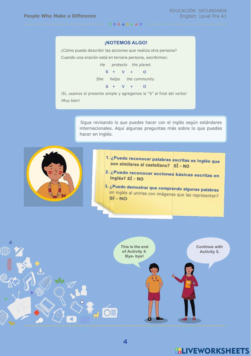 Making a difference pre a1