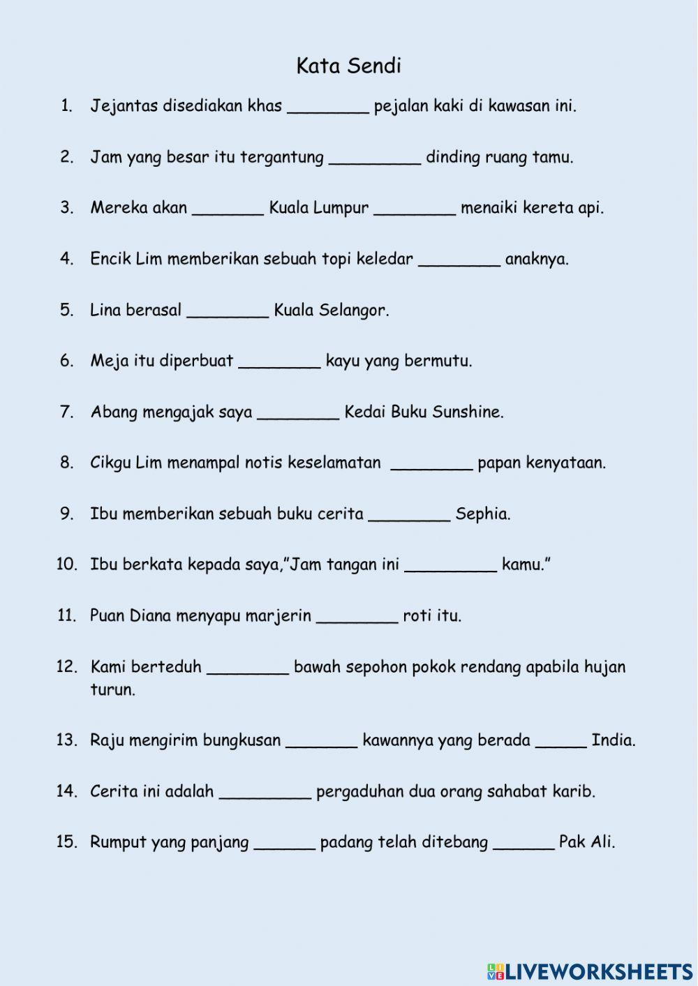 Kata sendi Kata sendi