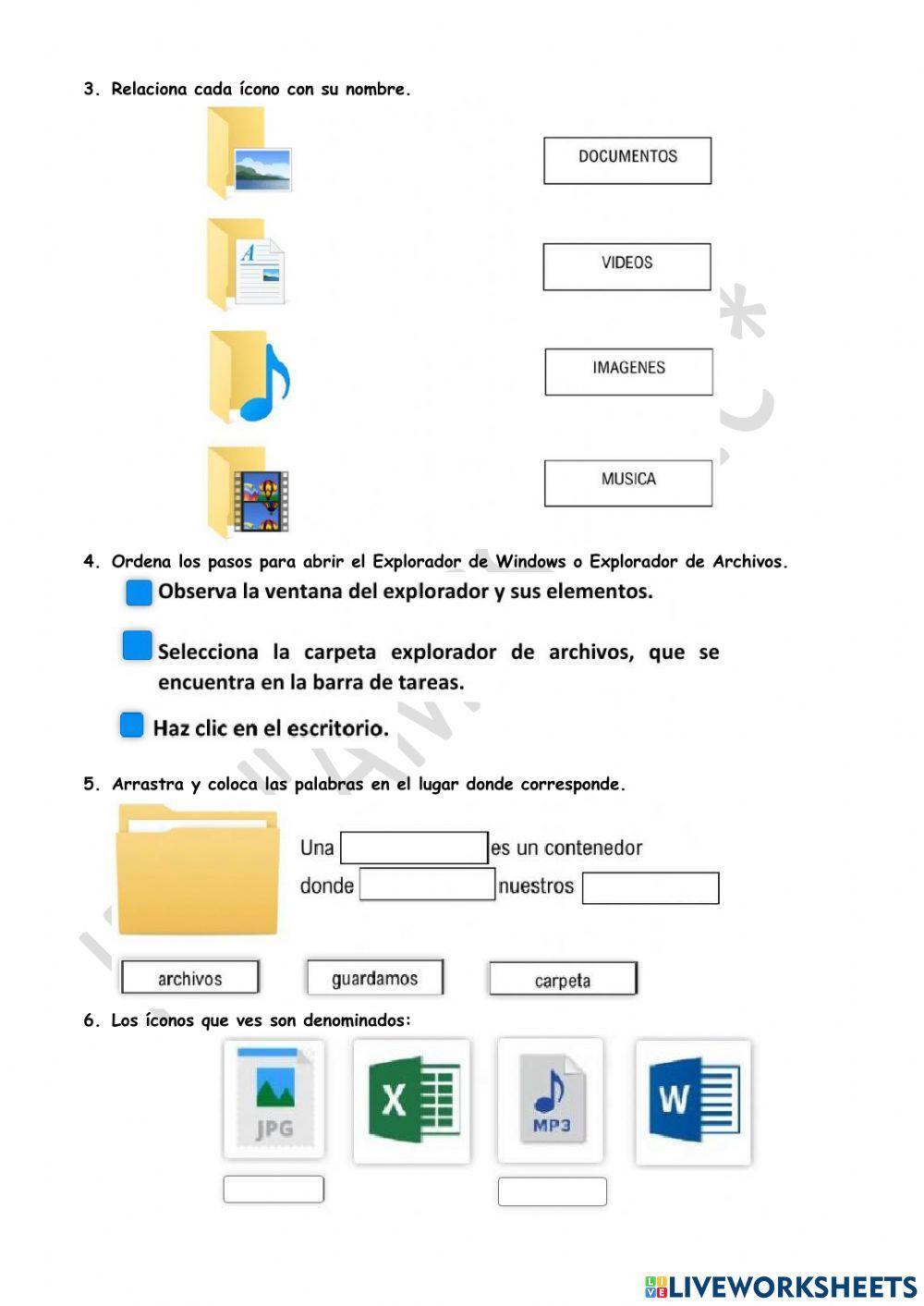 Explorador de archivos de windows