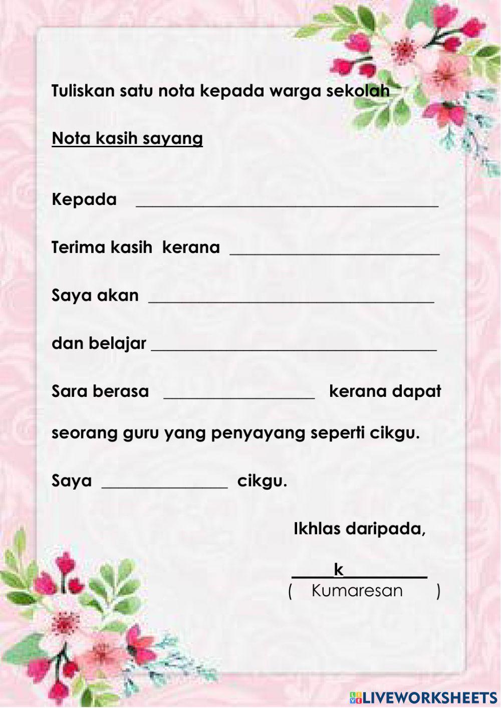 Sayangi warga sekolah