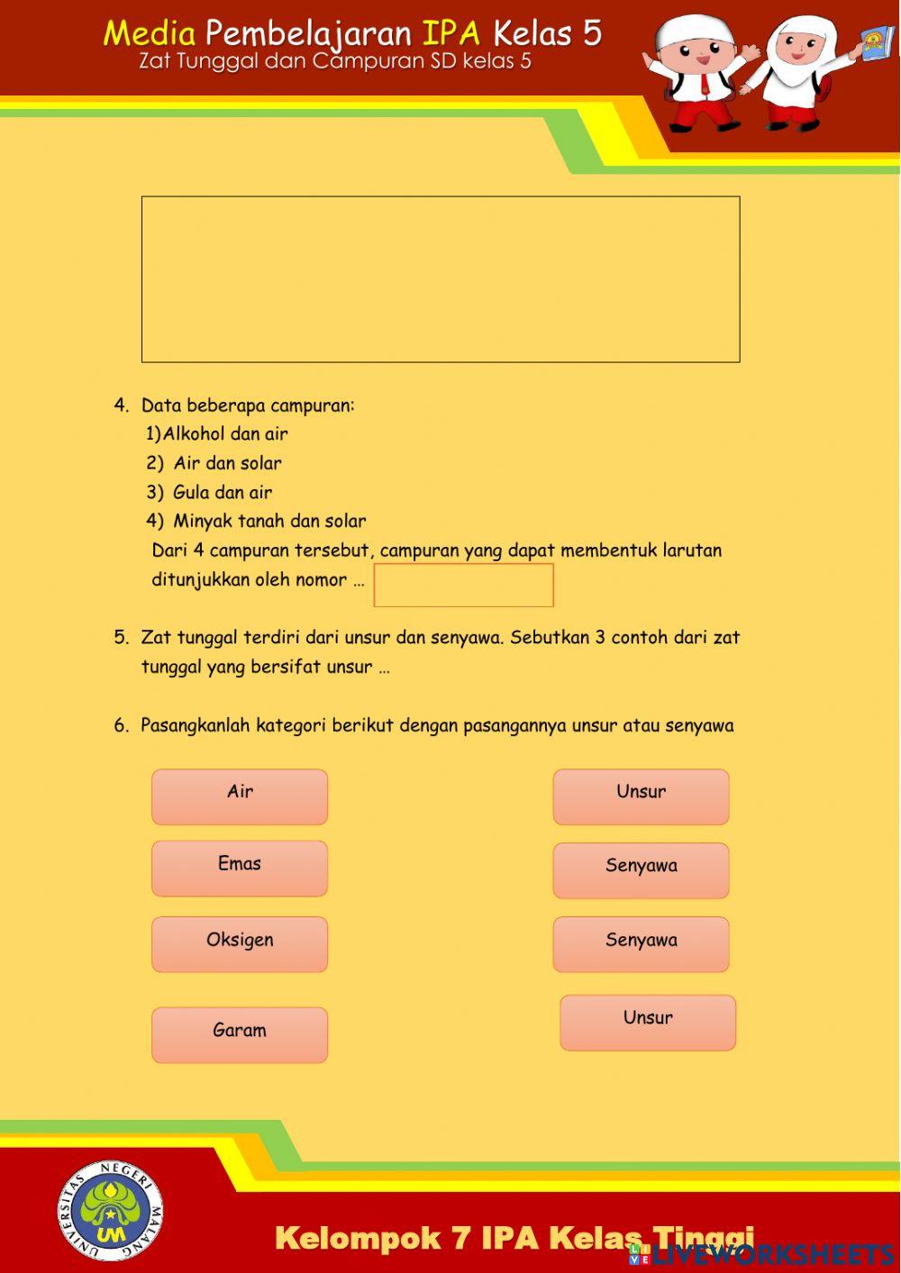 LKPD IPA Kelas 5 SDN 2 Kedungrejo