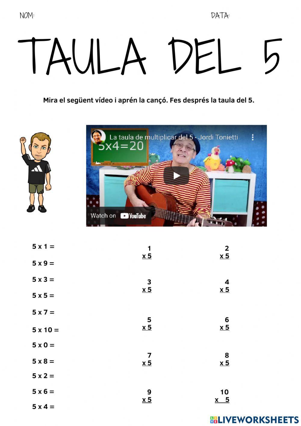 Taula del 5