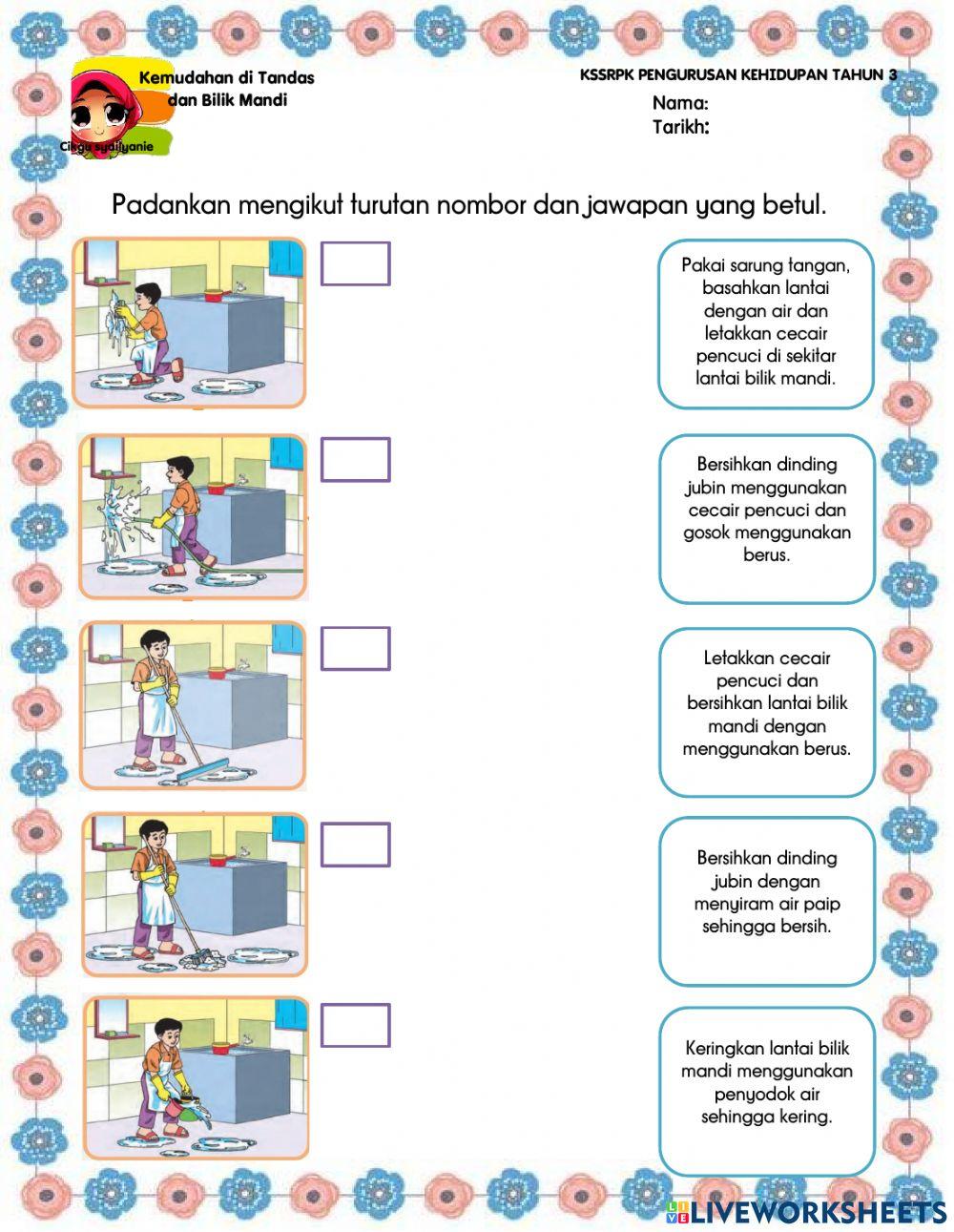 Kemudahan di tandas dan bilik mandi
