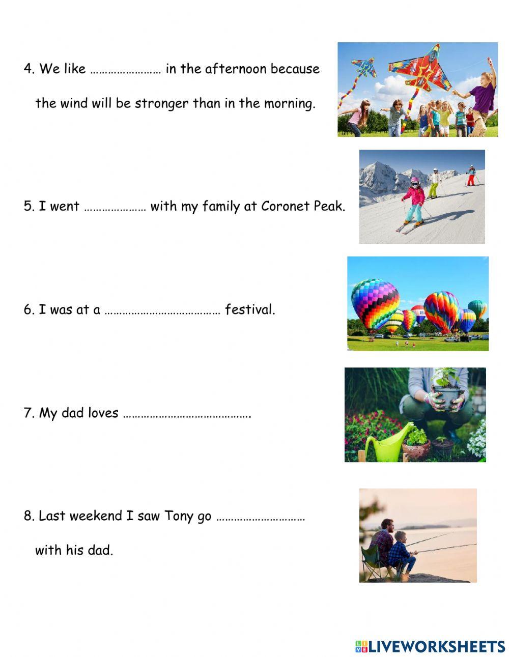 Outdoor activit… | Free Interactive Worksheets | 1171698