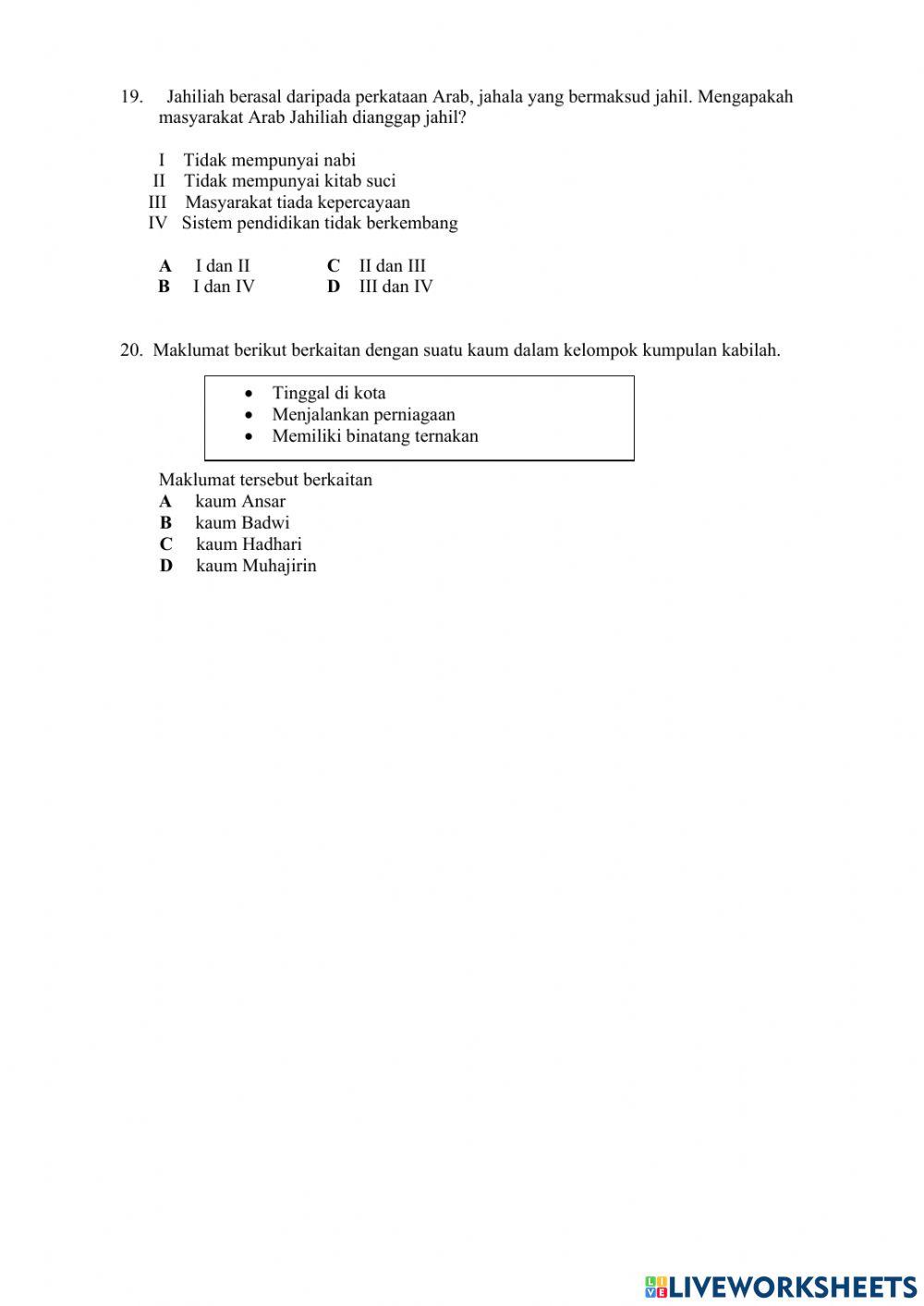 Penilaian Sejarah T1
