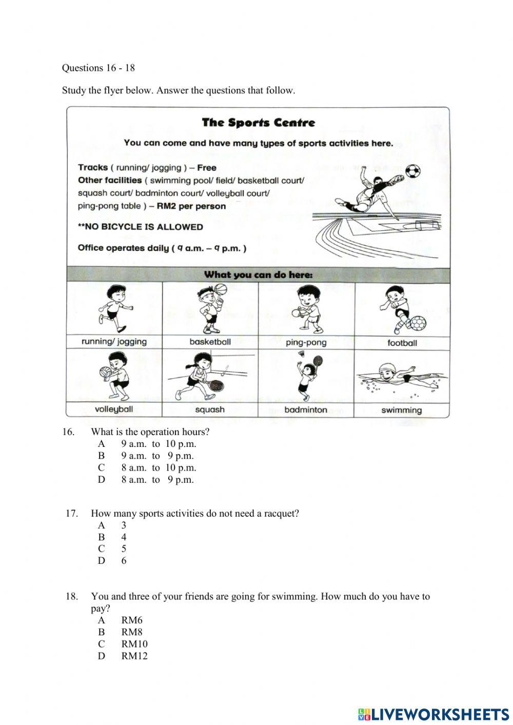 Exercise paper 1