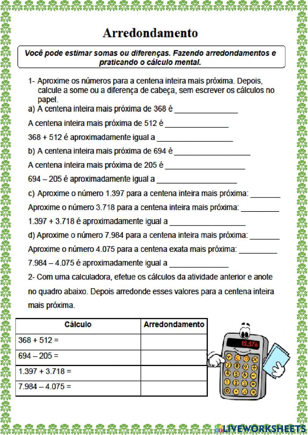 Atividade de Matematica