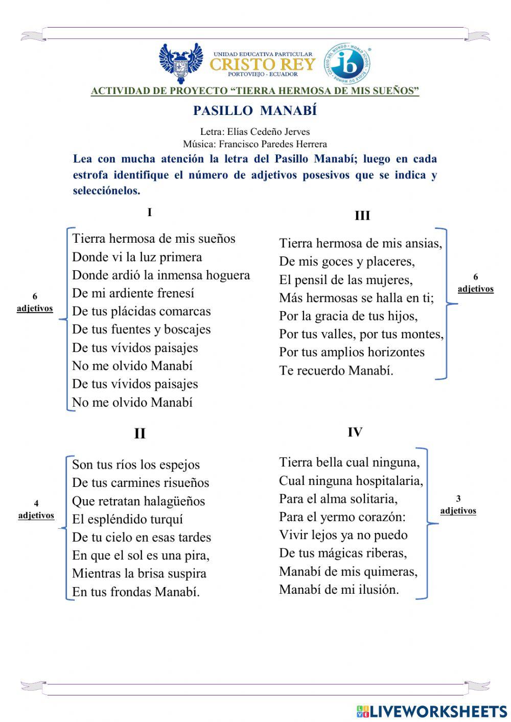 Proyecto - Tierra linda de mis sueños.