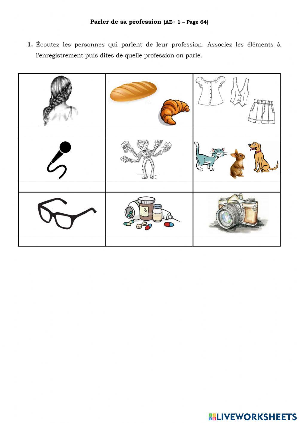 Parler de sa profession