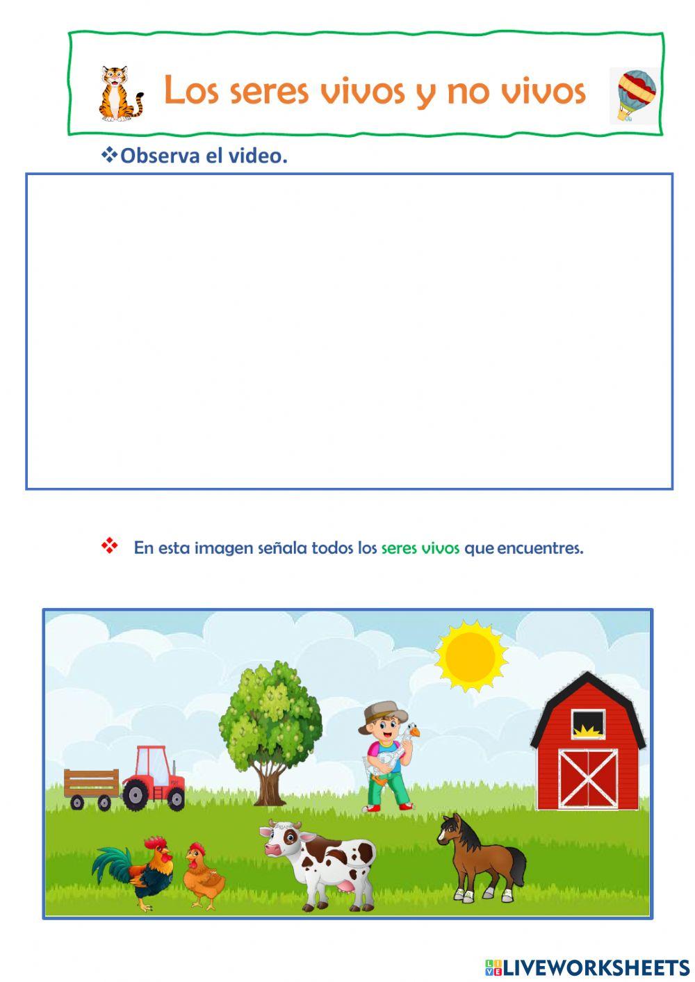 Los seres vivos y no vivos