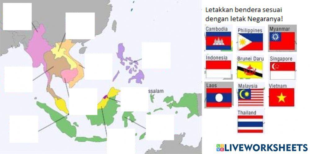 Letak negara asean