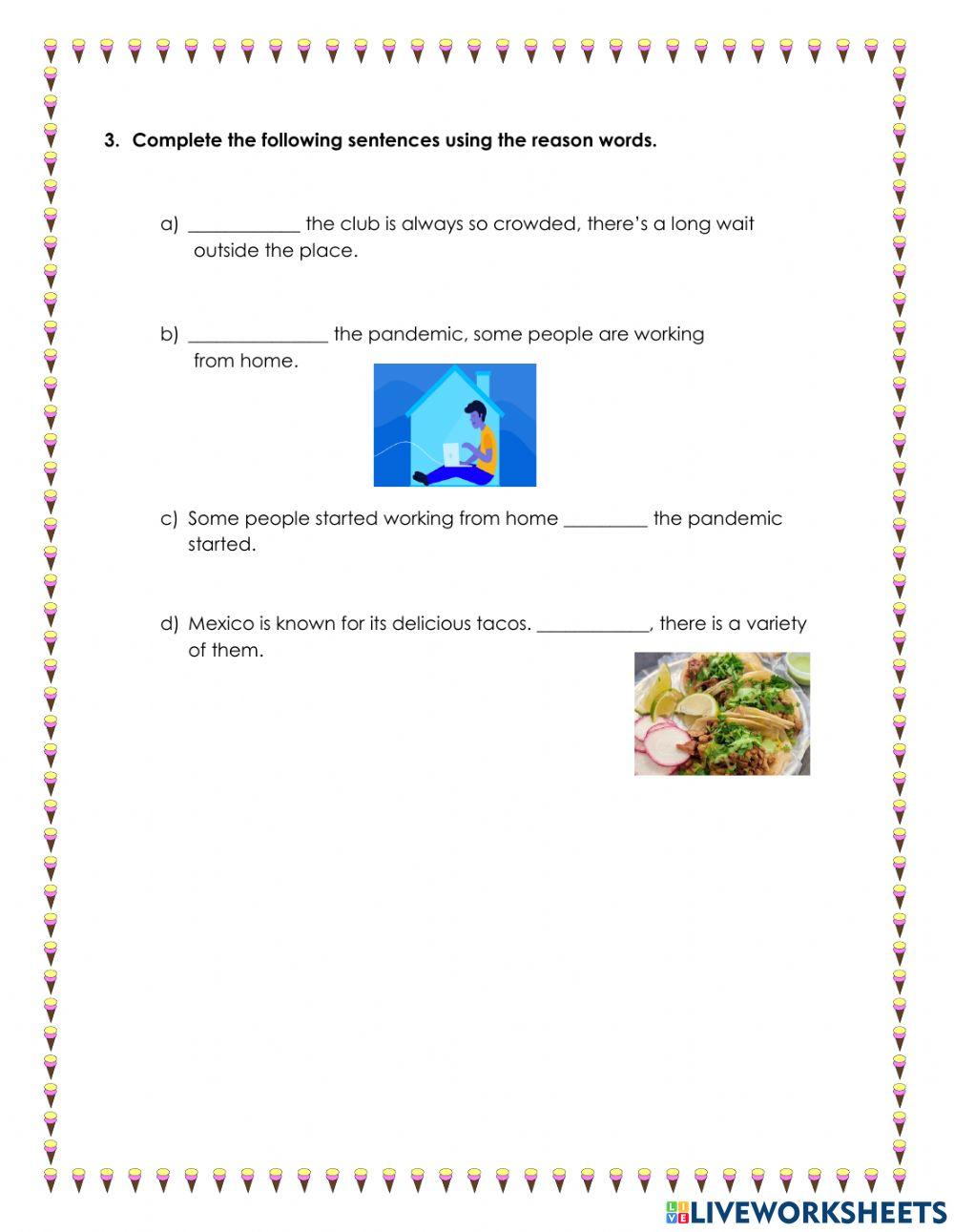 Comparison & Contrast - Reasons Comparison & Contrast - Reasons