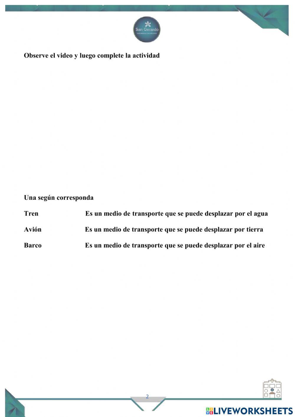 Medios de transporte