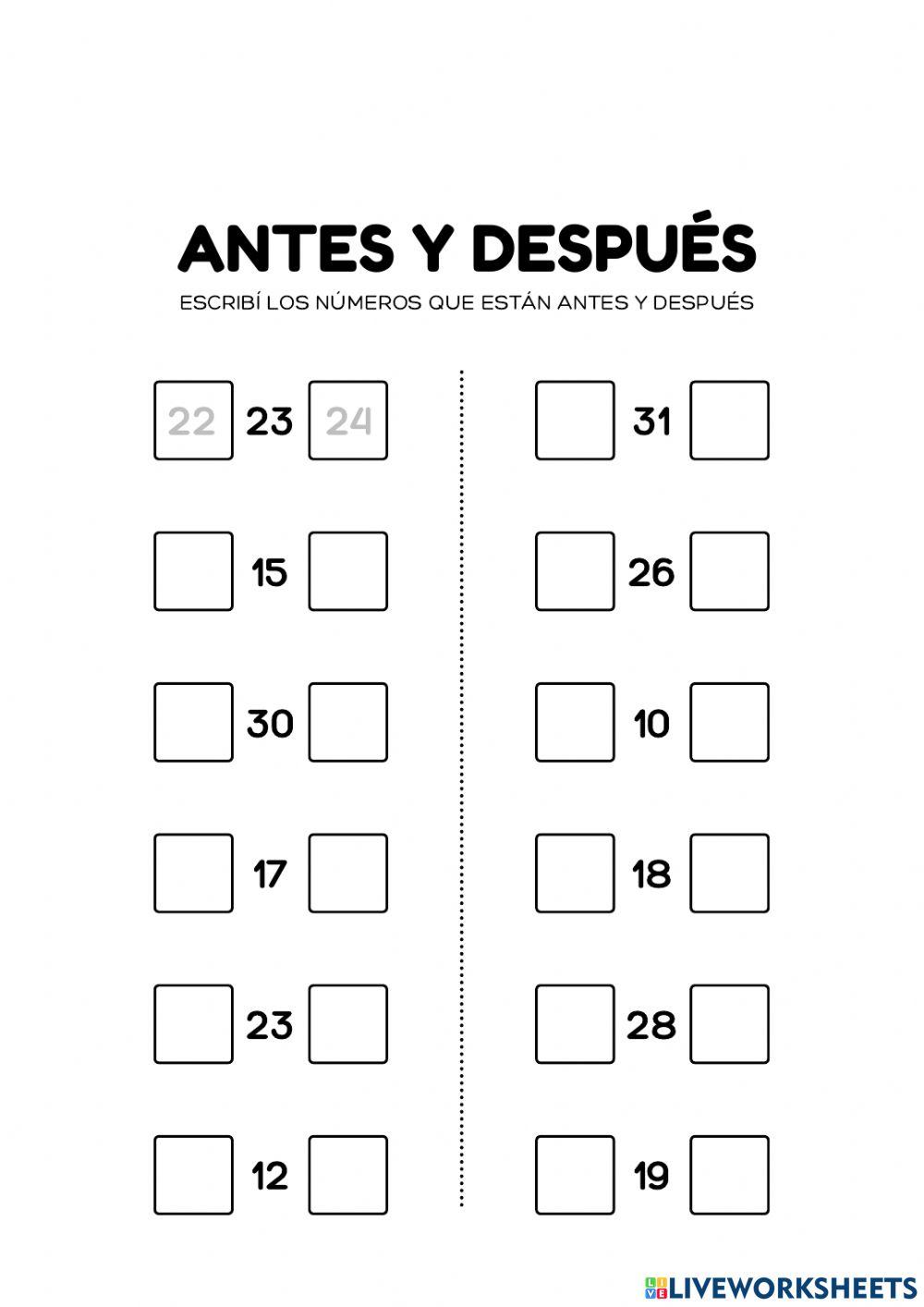 Antes y después