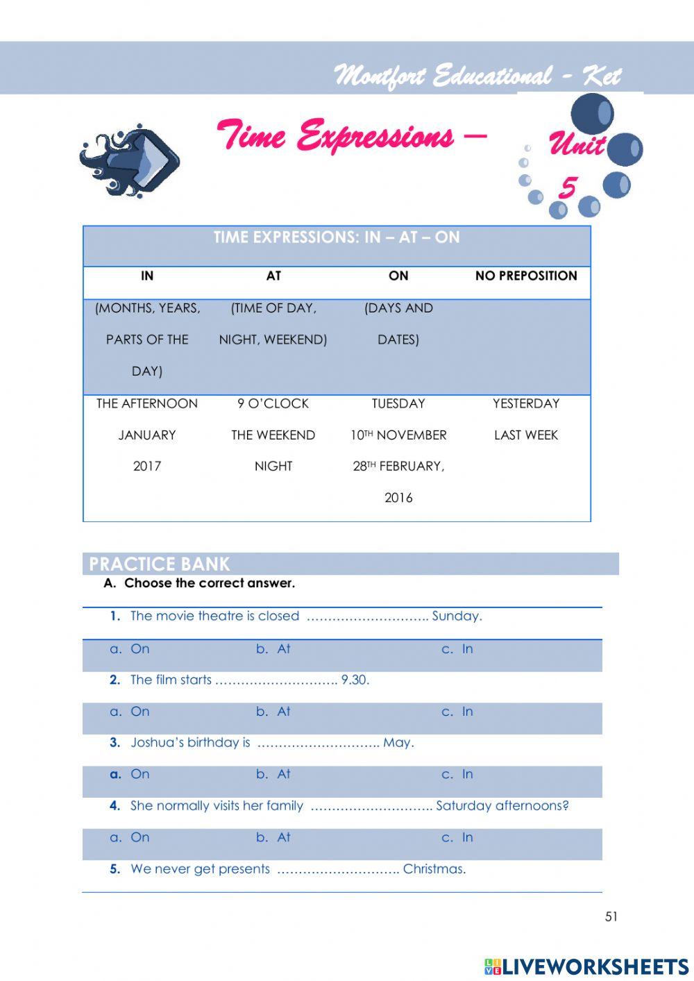 KET GRAMMAR UNIT 5.2