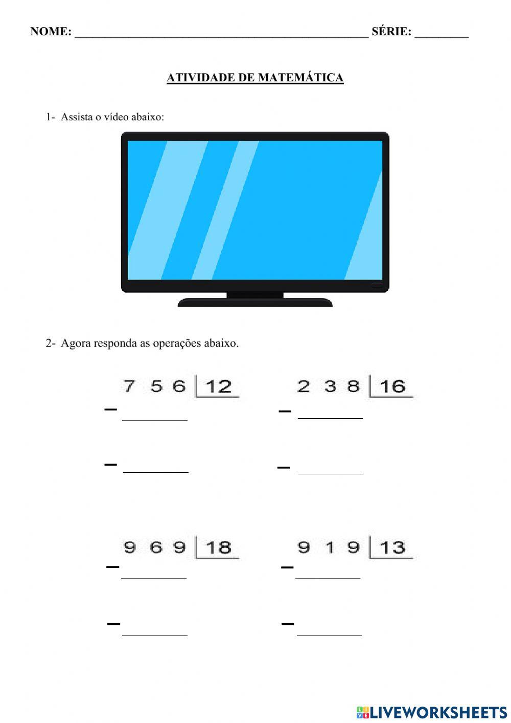 Divisão por 2 números