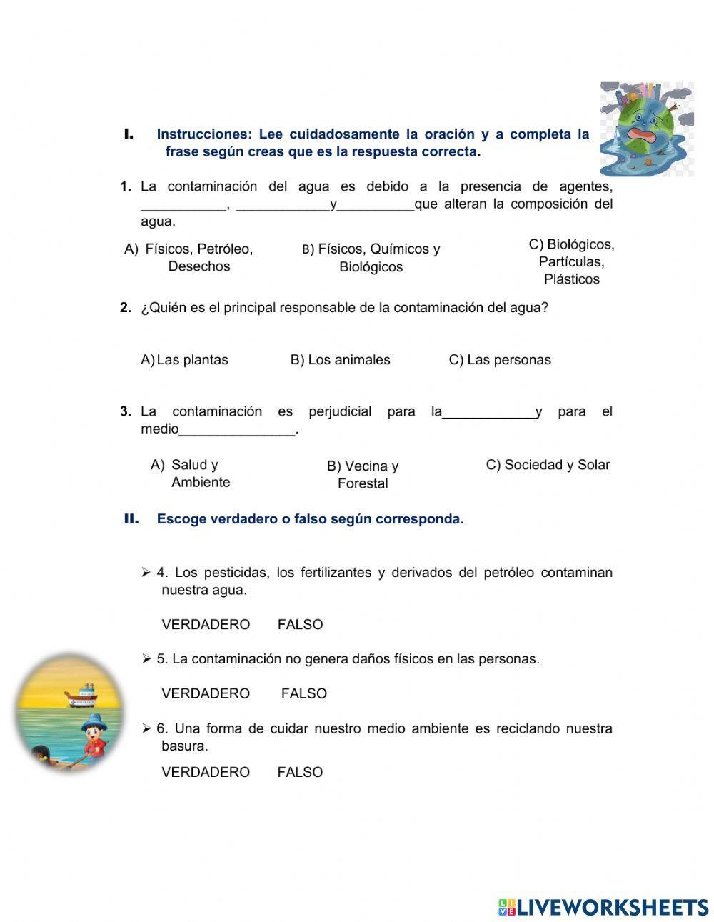 La Contaminación del agua