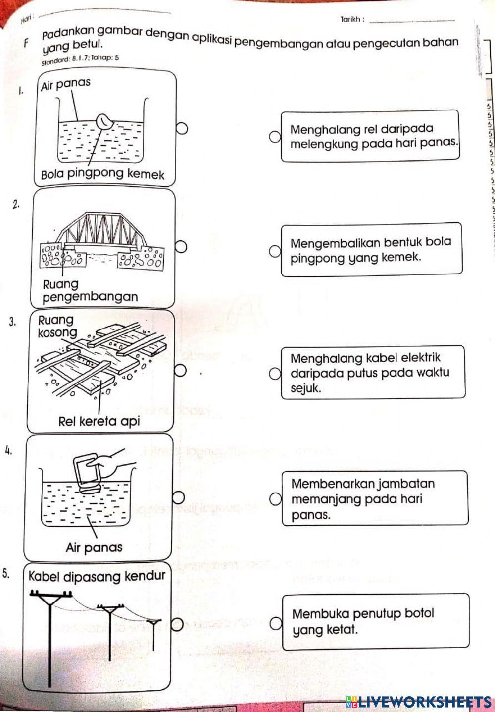 Pengembangan dan pengecutan haba