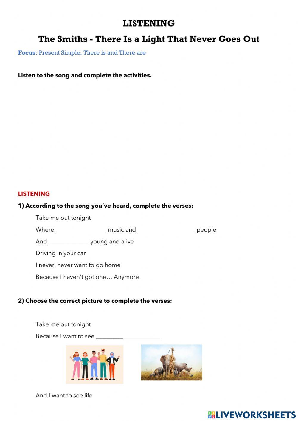 Listening - The Smiths - There Is A Light That Never Goes Out